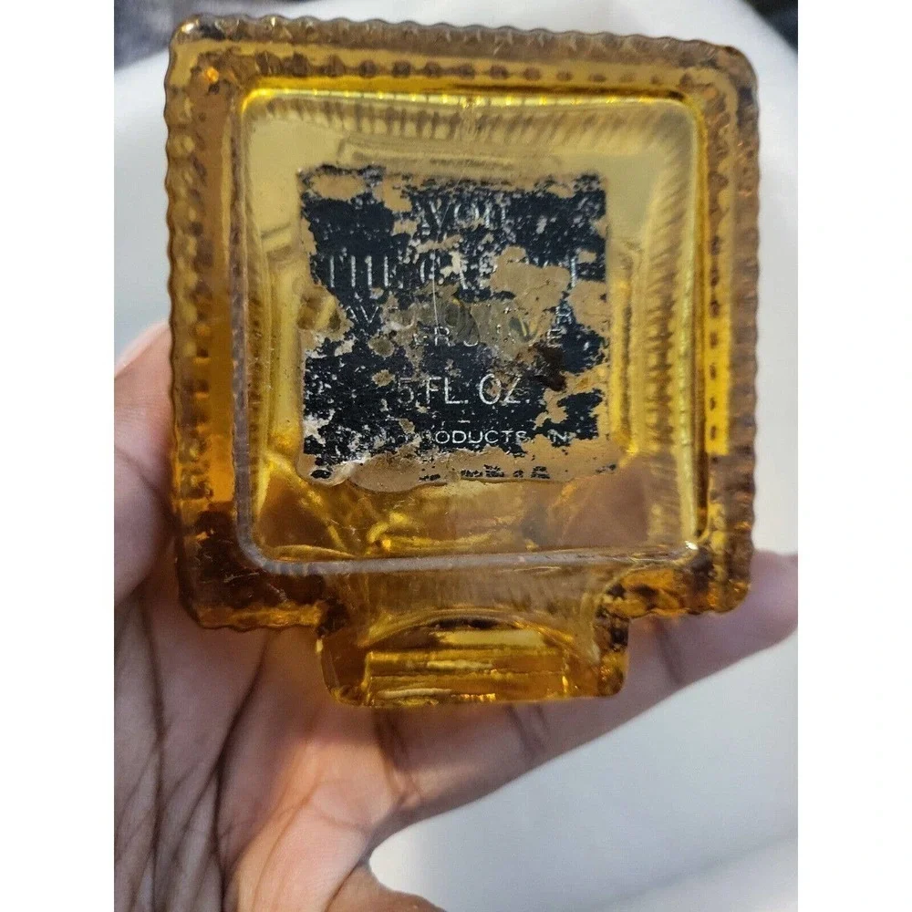 Vintage Avon Bottle 3-Tier Capitol Building Amber Aftershave Perfume Cologne - Picture 7 of 8